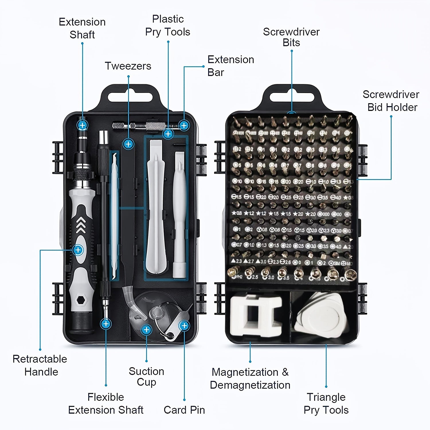 115pcs/set Cell Phone Kit/ Screwdriver Repair Tool Kit