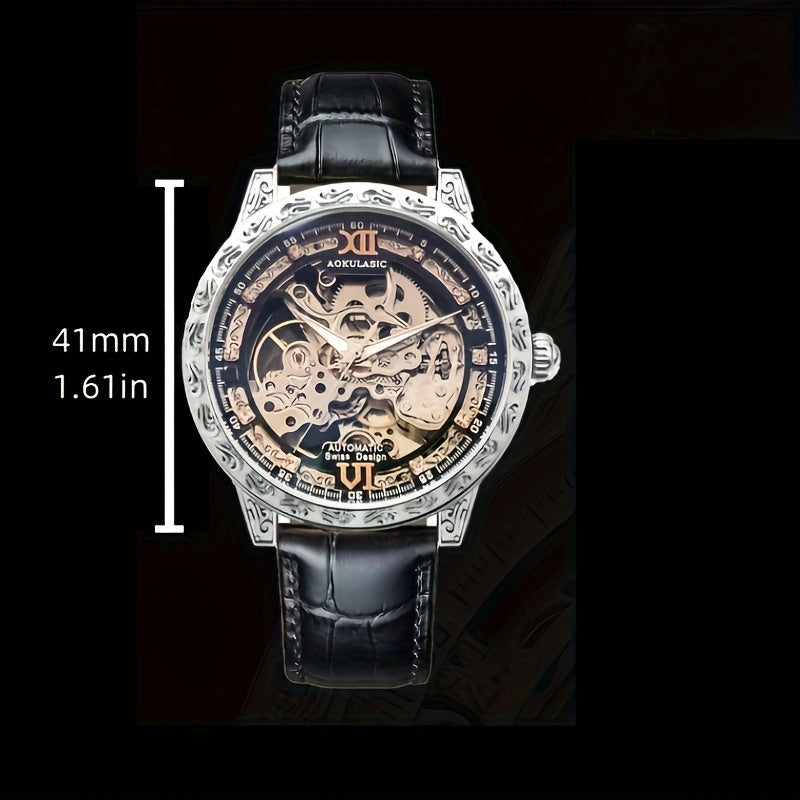 Men's Mechanical Watch Hollow Design