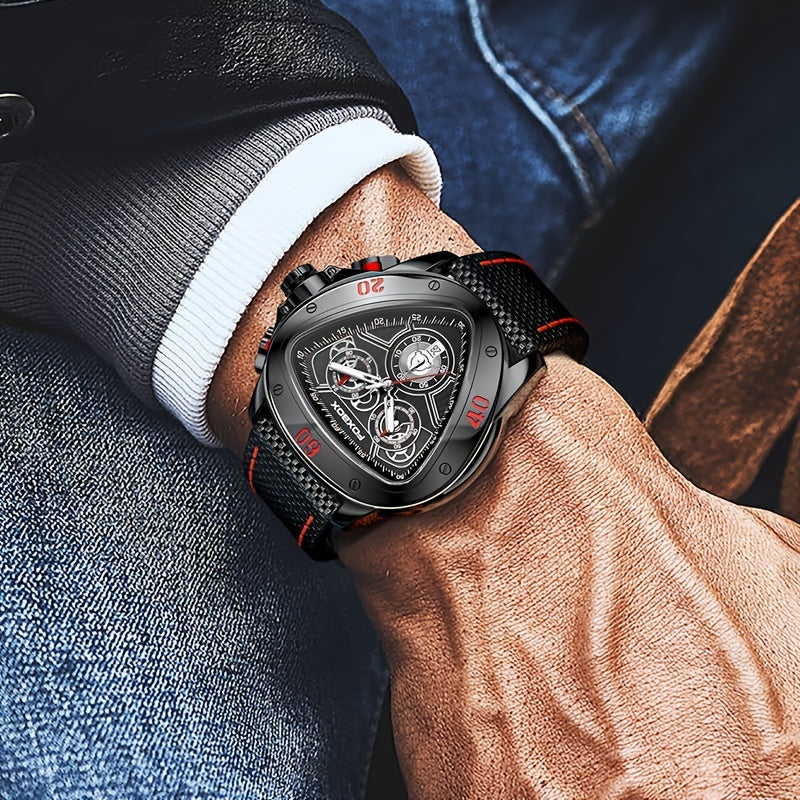 LIGE Creative Men Leather Watch