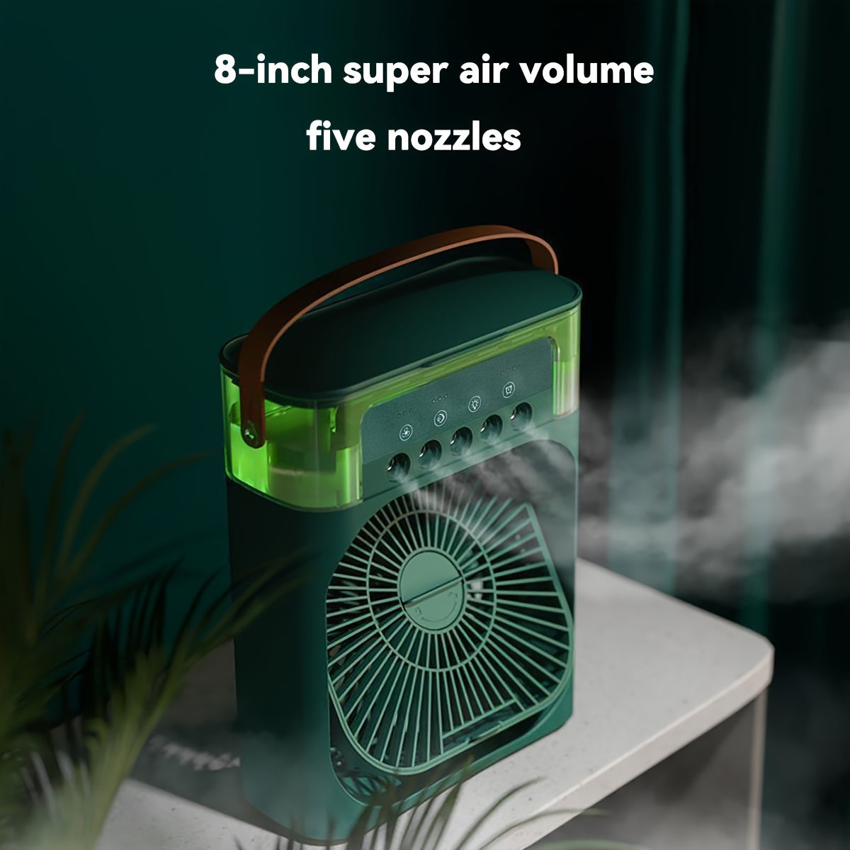 600Ml Usb Mini Fan With Five-Hole Humidification