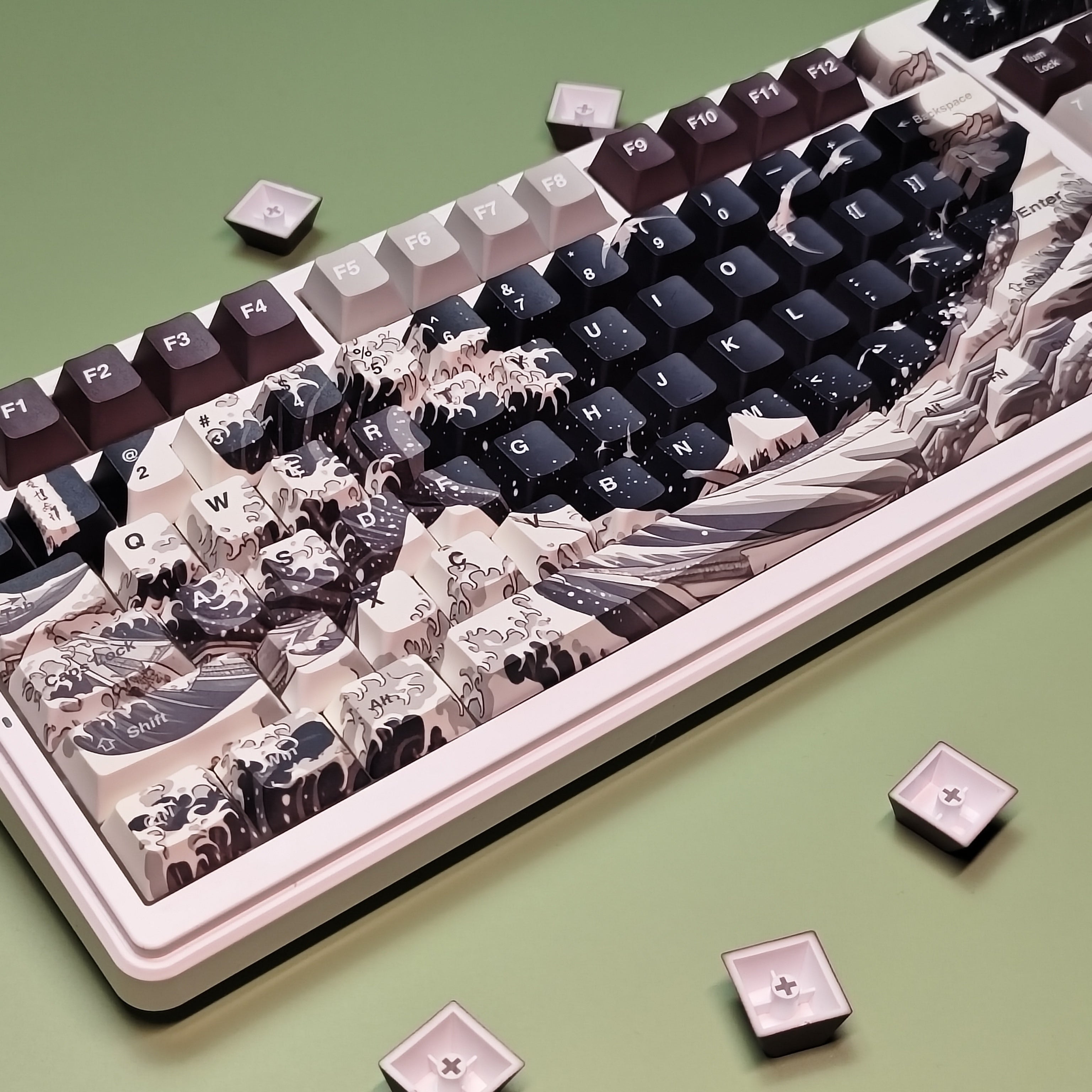 CAPSKYCEER Artistic Cherry Profile Keycaps