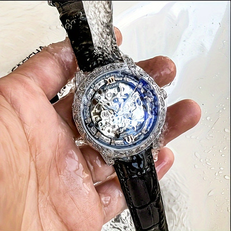 Men's Mechanical Watch Hollow Design