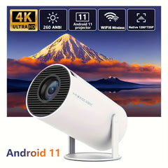 Projector For Android 11.0 200ANSI WiFi6 HD 1280*720p Wireless