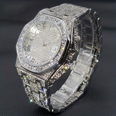 Men's Rhinestone Wrist Quartz Watch