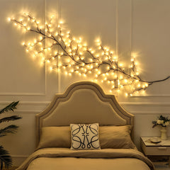 Ledoor 96LED Branch Twig Lights, Indoor Wall Decor Artificial Willow Vine Wall Lamp