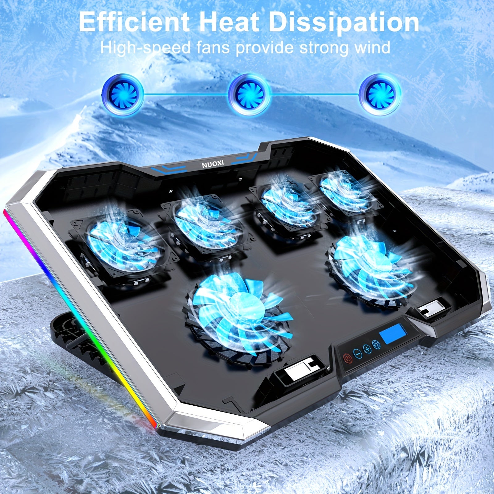 NUOXI Laptop Cooling Pad, 6 Fans