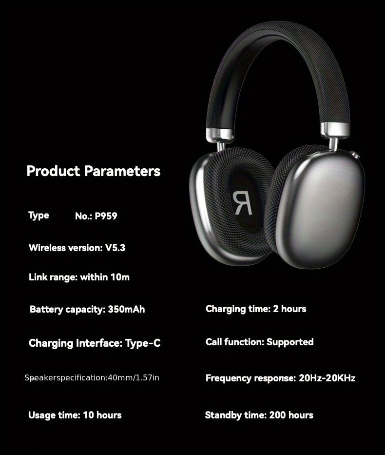 Noise Cancelling Headphones Wireless Headset