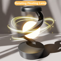 Hand-Wave Controlled LED Desk Lamp with 600mAh Battery, Floating Rotating Light