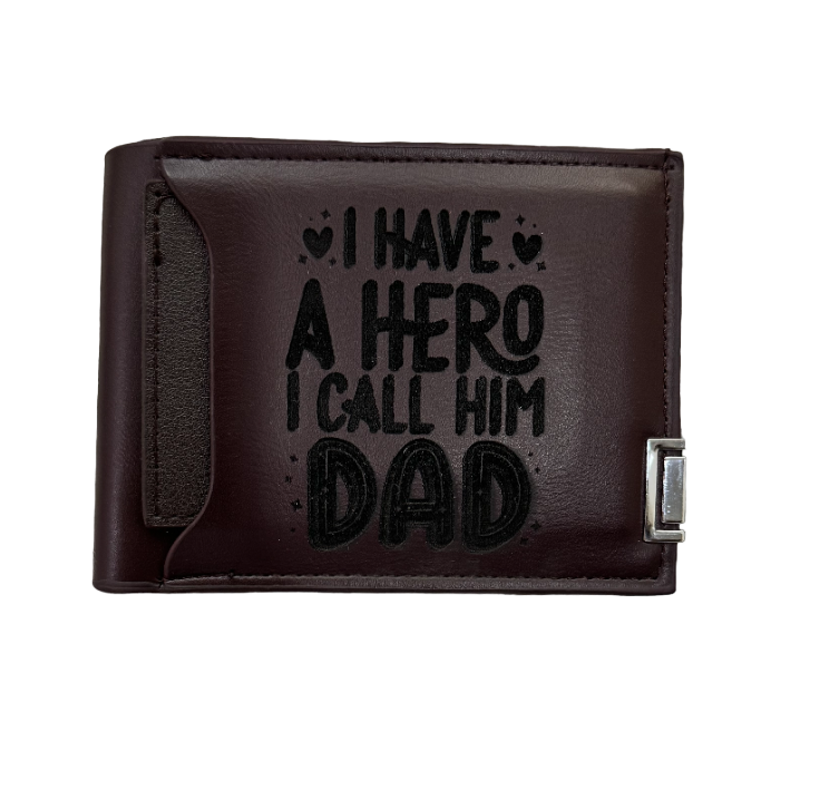 Custom Engraved Wallet Brown