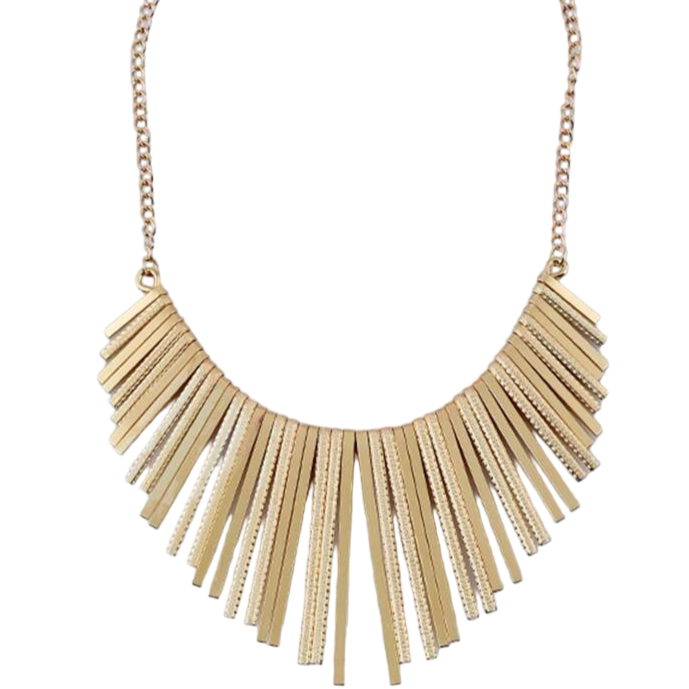 Golden Strips Necklace