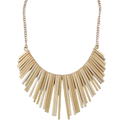 Golden Strips Necklace - Mojood