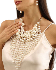 Grand Layered Pearl Necklace