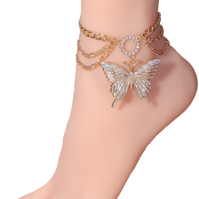 Butterfly Foot Charm