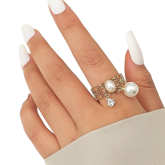 Dual Pearl Ring