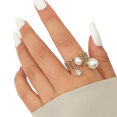 Dual Pearl Ring