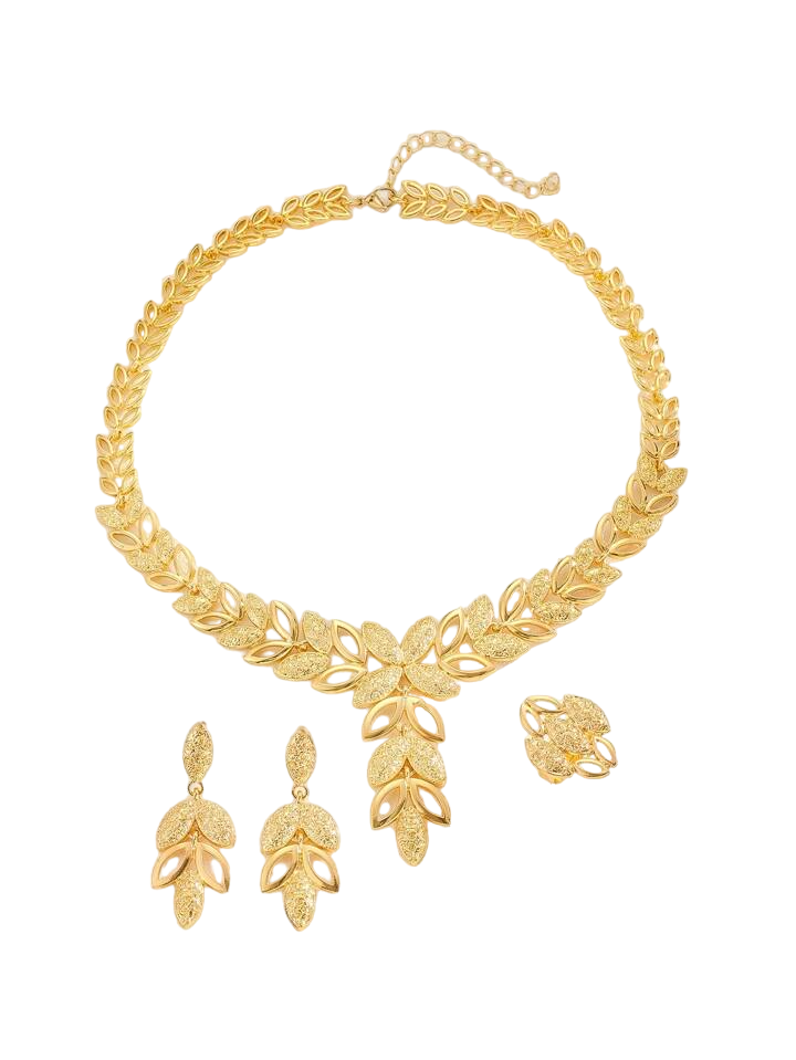 Goldey Leaf Jewelry Set