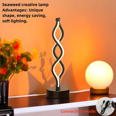 LED Spiral Table Lamp, Charging Capability