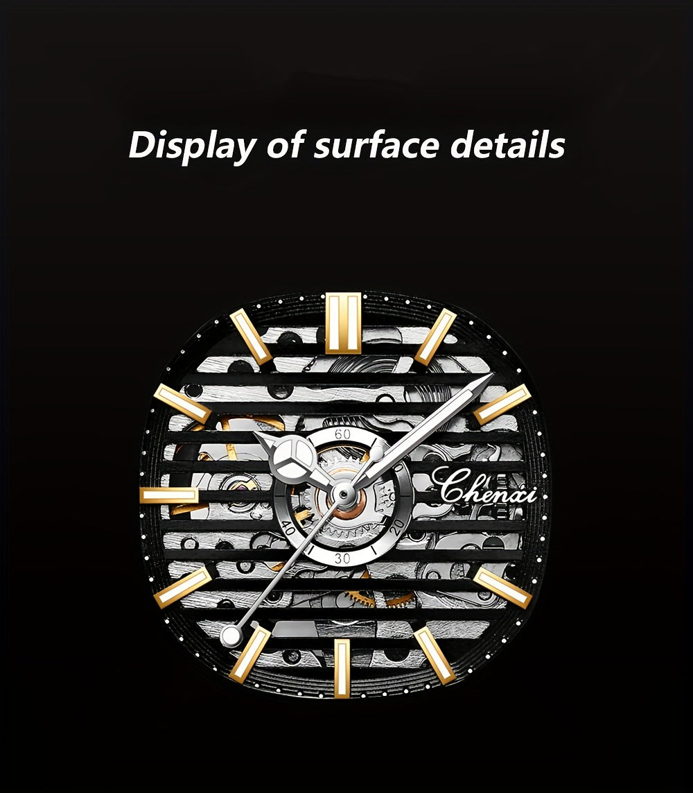 Men's Mechanical Watch, Classic Business Casual Steel Strap