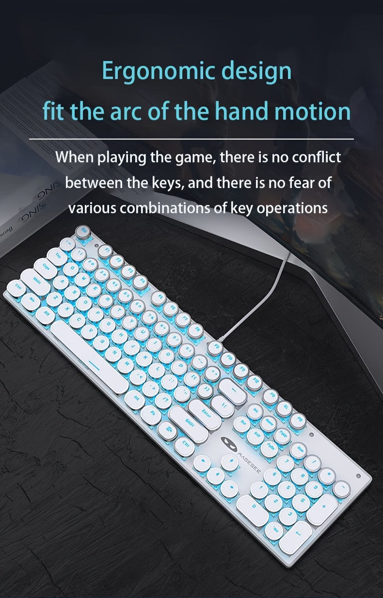 MageGee Typewriter Mechanical Gaming Keyboard