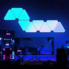 3/6/10/12pcs RGB APP LED Triangle Quantum Light