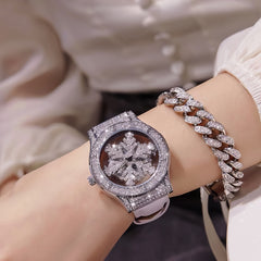 Women's Quartz Watch with Rhinestone Accents