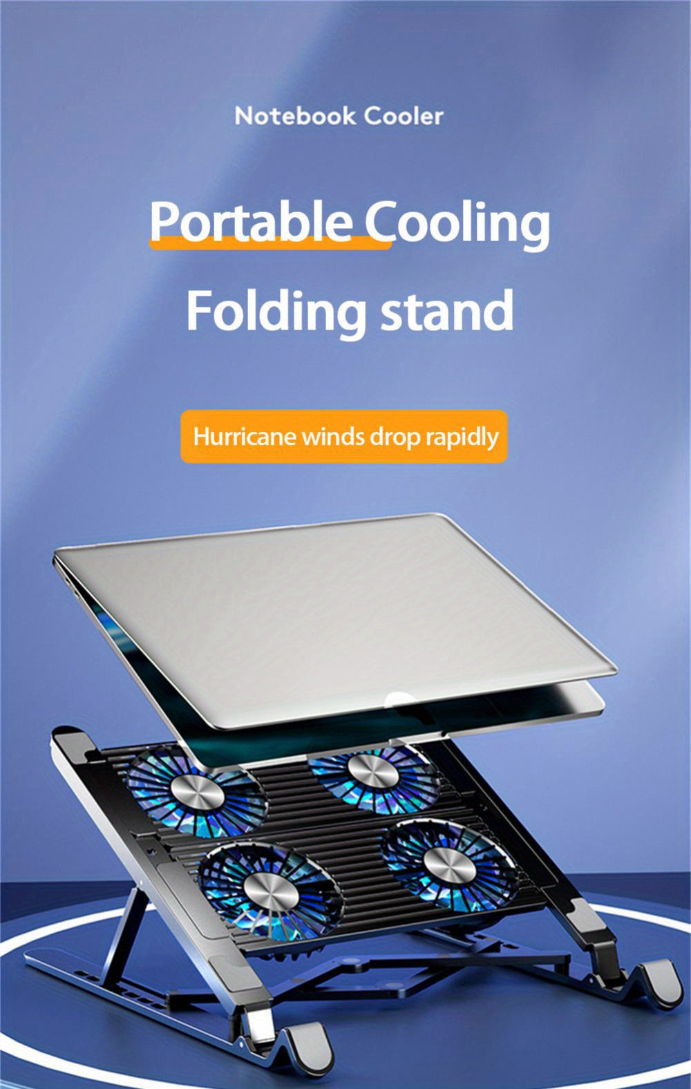 Foldable Laptop Radiator And Holder, Cooling Pad B