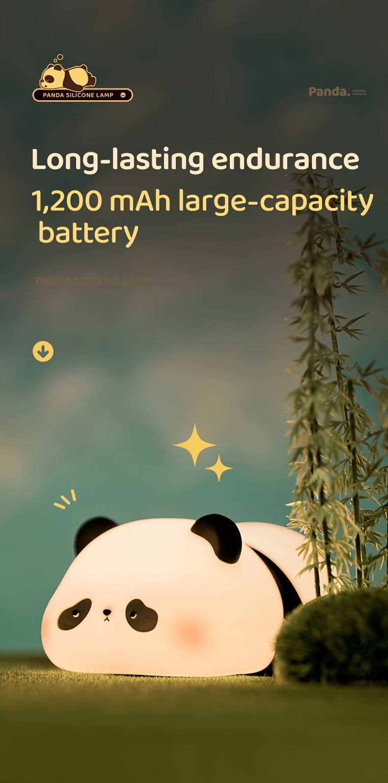 Rechargeable Panda LED Light