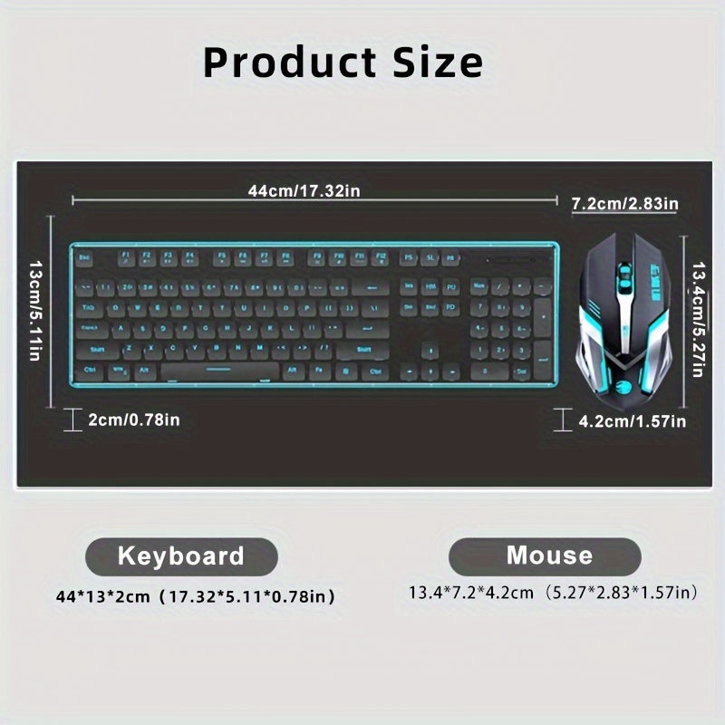 EWEADN BT & 2.4G Wireless Gaming Keyboard and Mouse Combo Rechargable