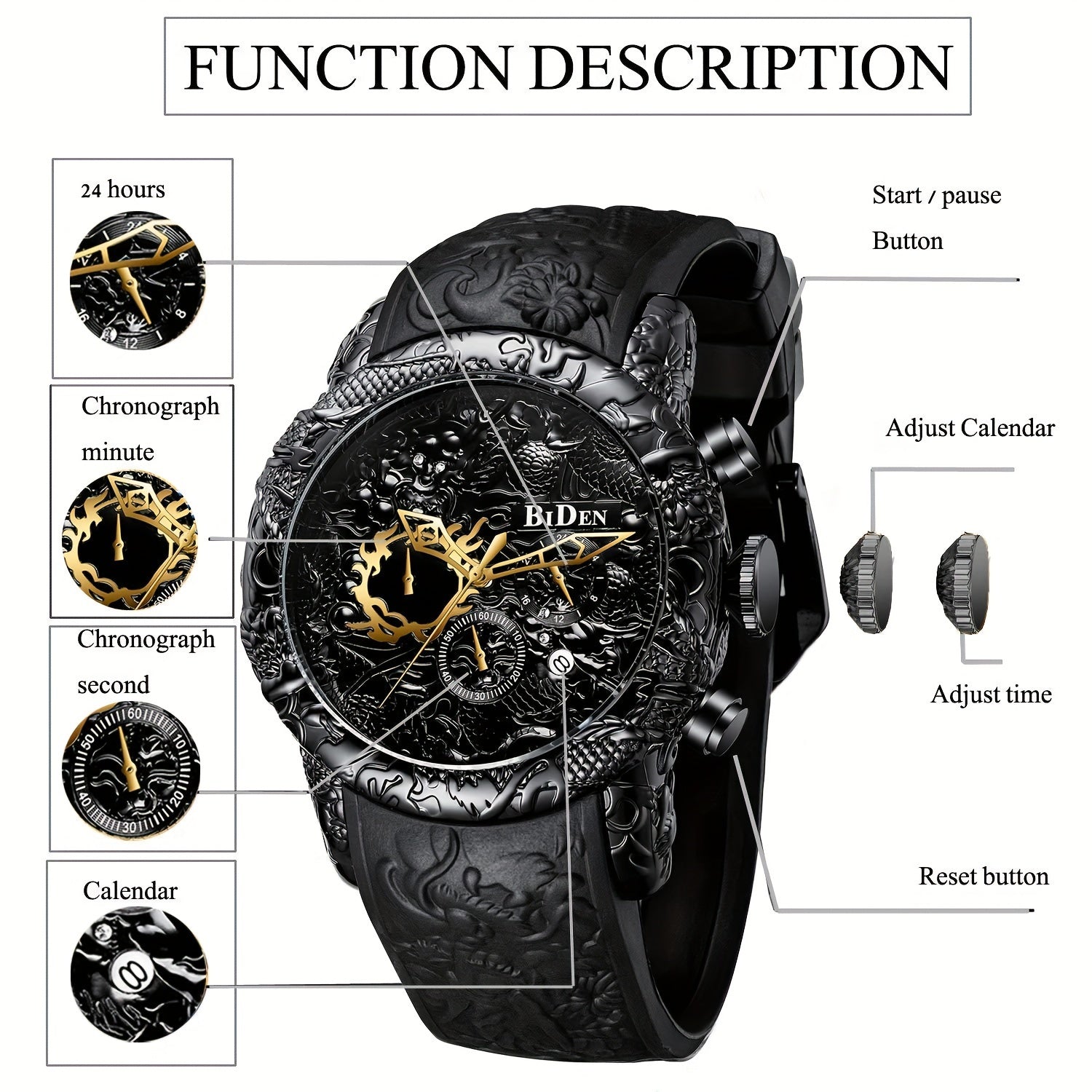 Men's Watch Men's Chronograph  Designer Watch Men's