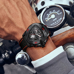 LIGE Creative Men Leather Watch