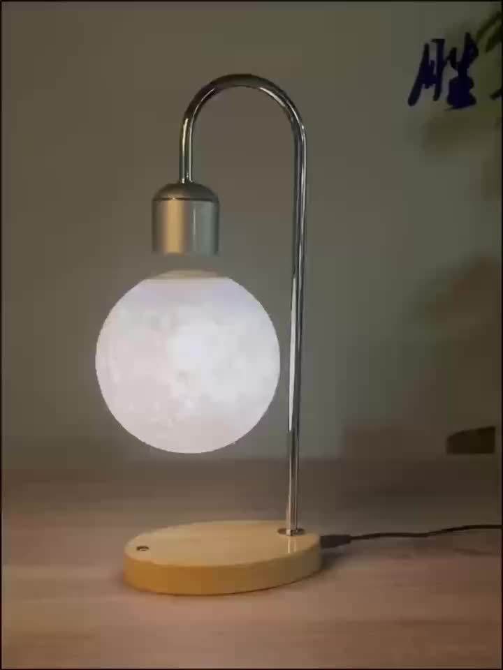 Suspension Moon Lamp, Creative Magnetic Suspension Moon Table Lamp