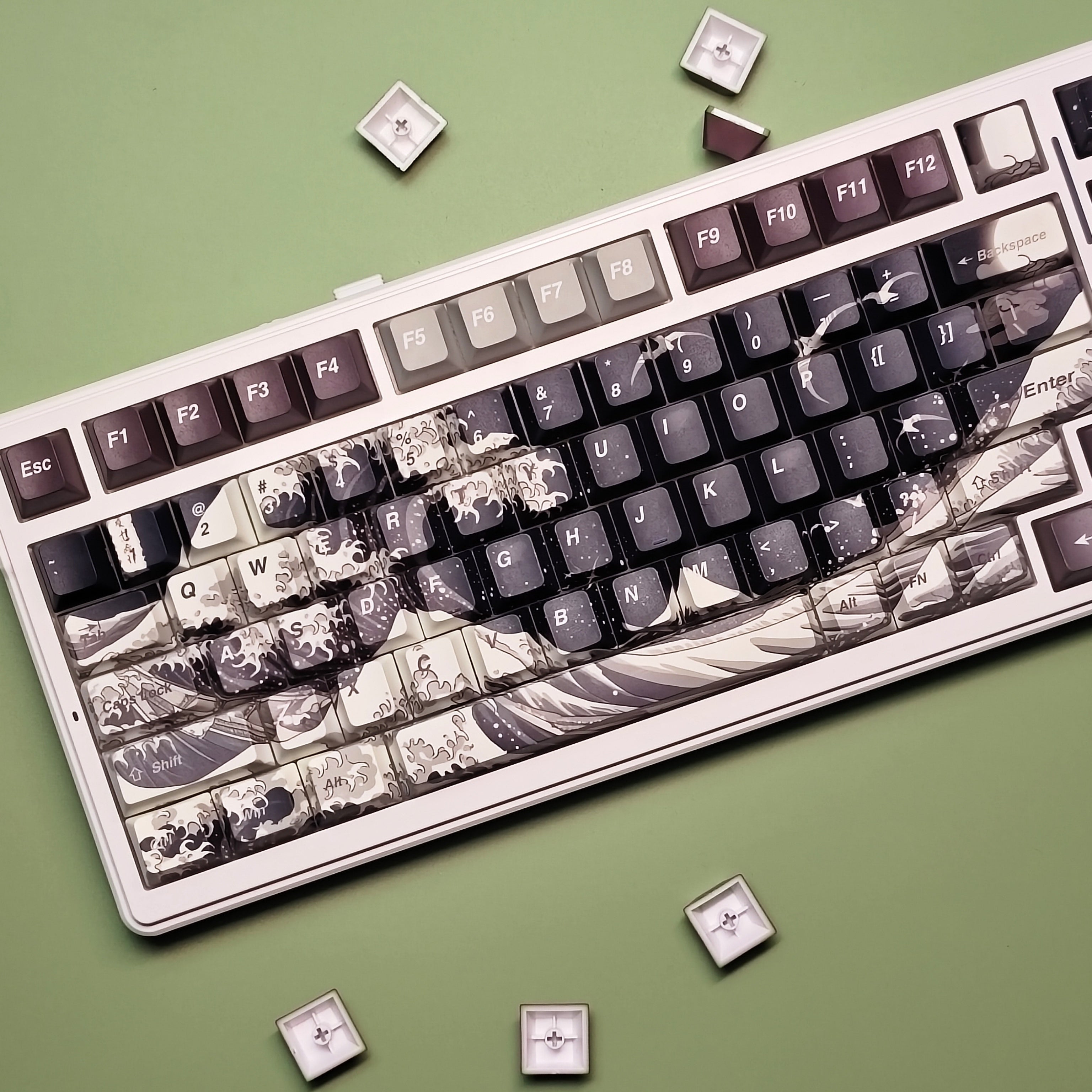 CAPSKYCEER Artistic Cherry Profile Keycaps