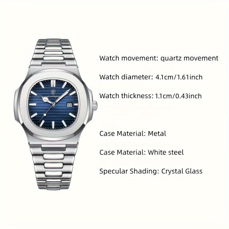 Men's Waterproof Business Calendar Watch