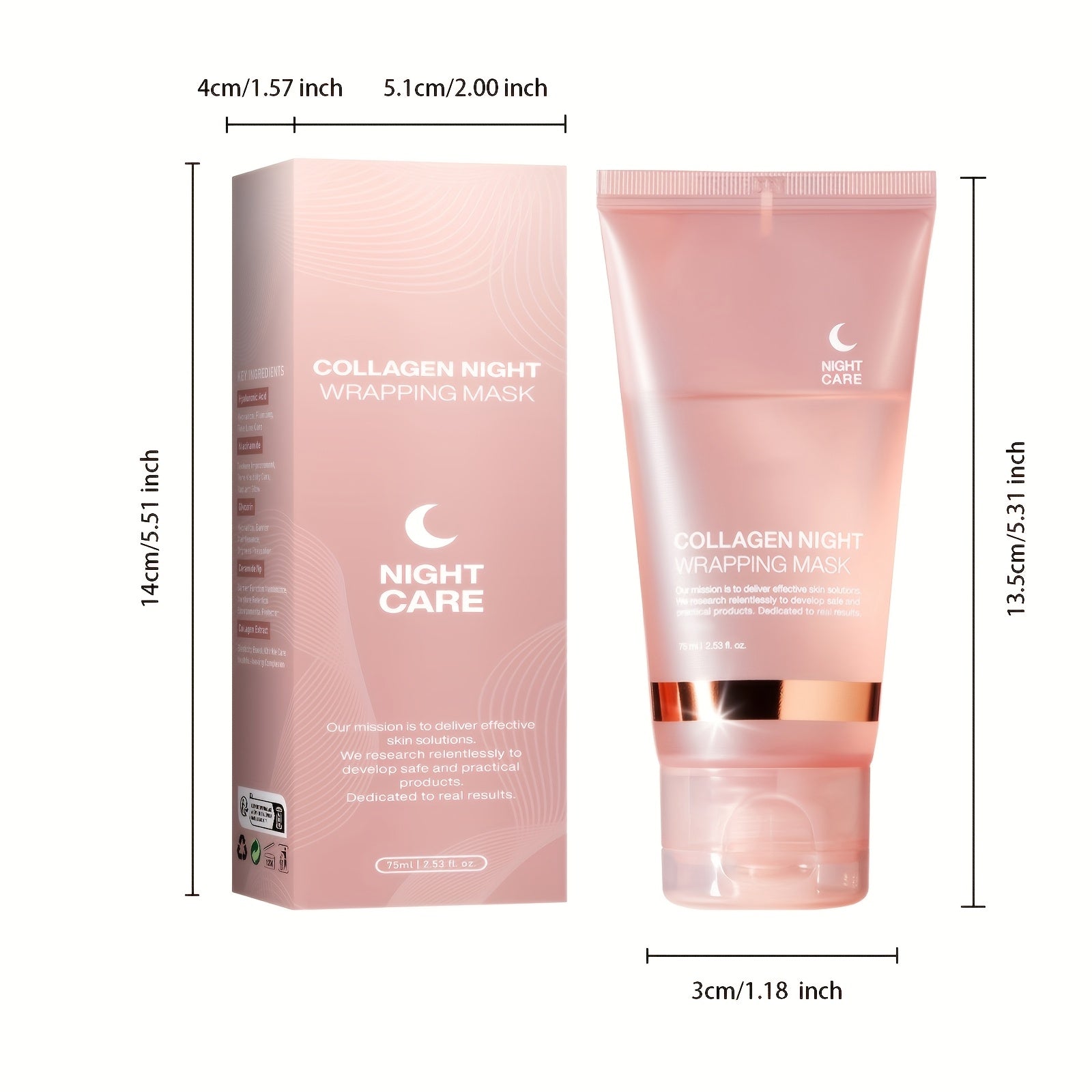 75ml Collagen Night Care Peel-Off Mask with Jelly Brush