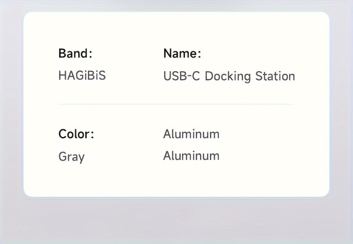 HAGiBiS 8K LED USB-C Hub