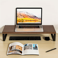 1pc Monitor Stand Laptop Monitor Stand, Wooden Computer Desk