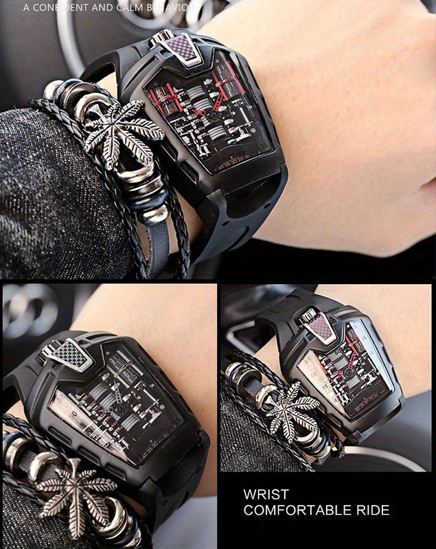 Men's Watch, Fashion Silicone Sports Watch