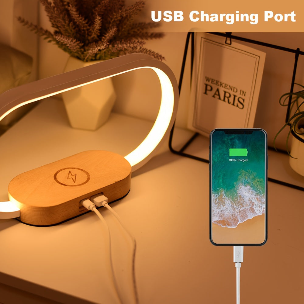 10W multifunctional wireless charging station watch, LED desk light