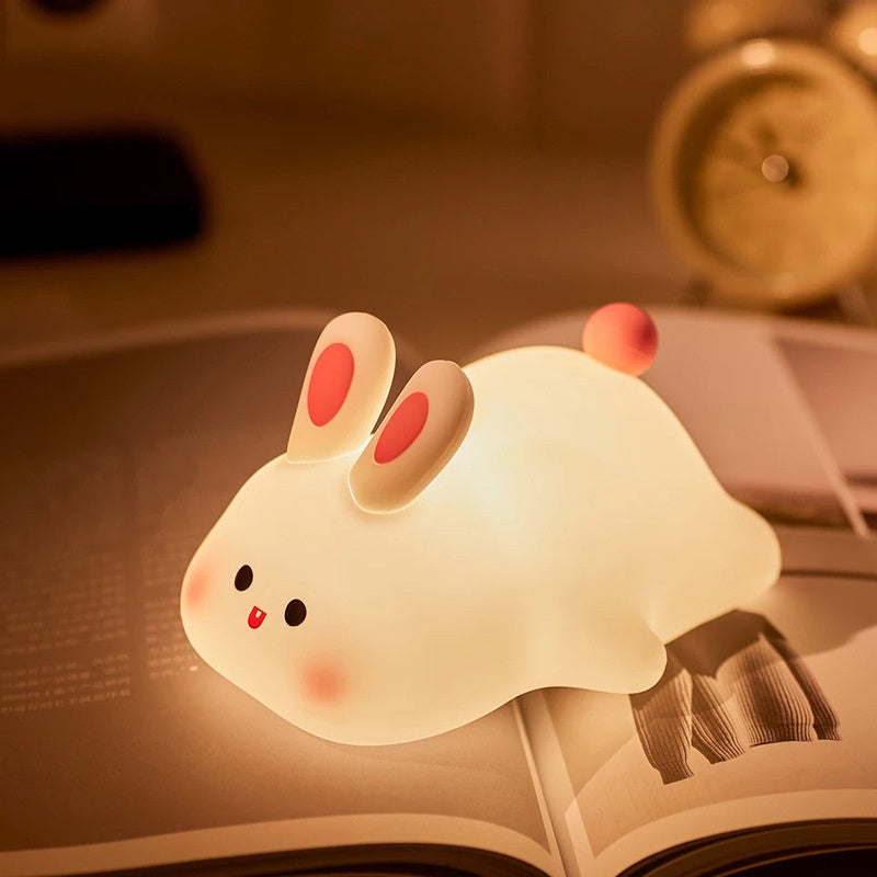 Bunny Night Light Rechargeable Battery - Silicone