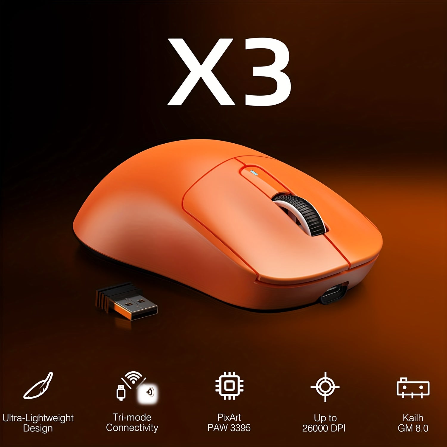 X3 Superlight Wireless Gaming Mouse