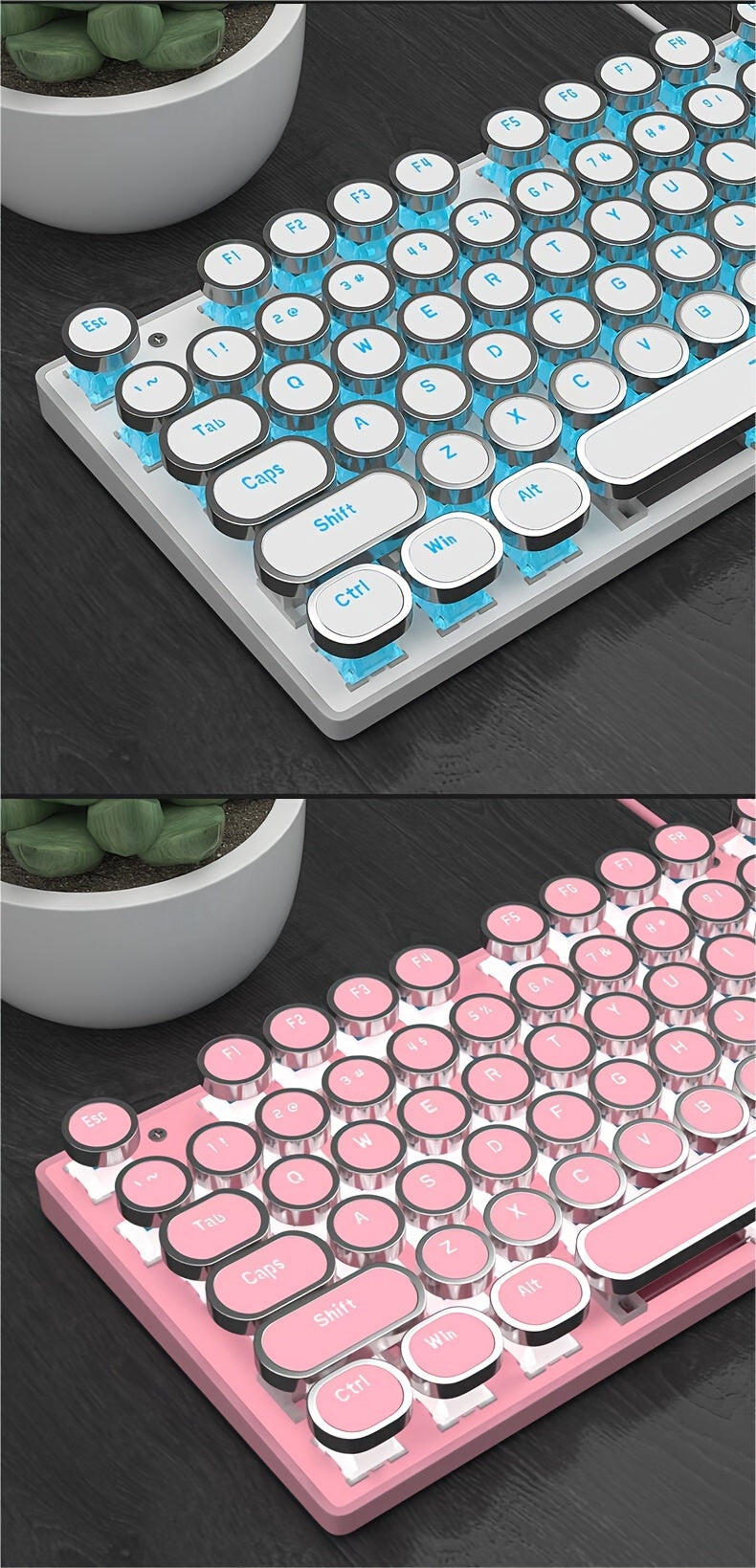 MageGee Typewriter Mechanical Gaming Keyboard