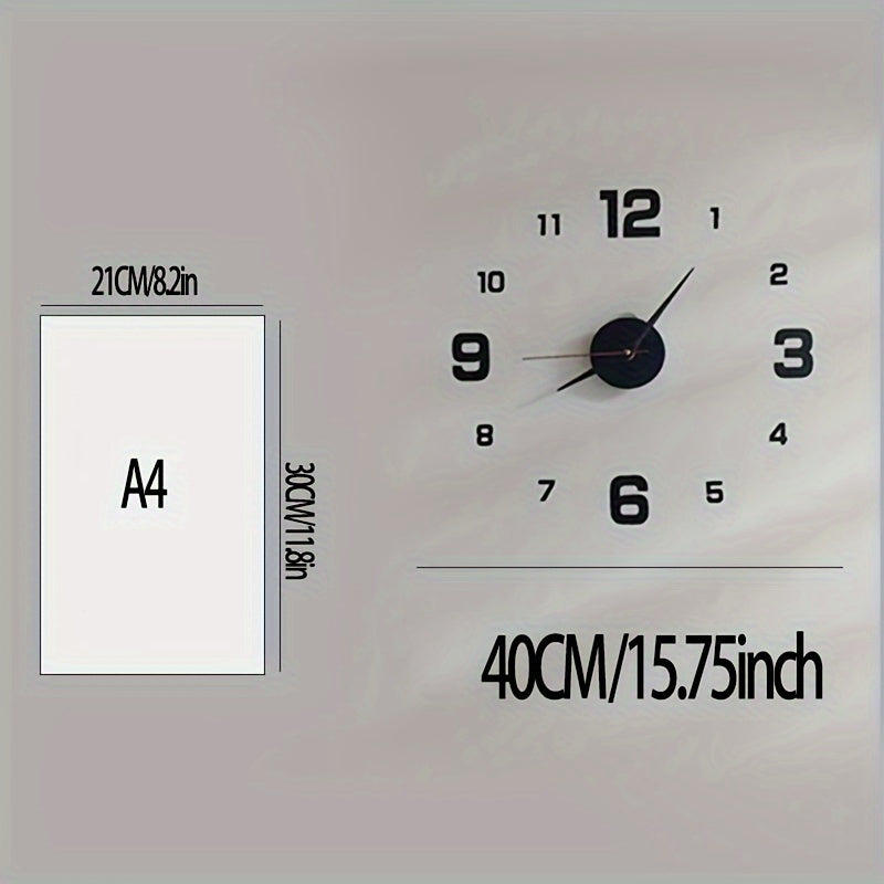 Modern Wall Clock Luminous Display-Silent Operation