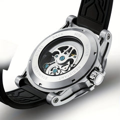 Men's Automatic Mechanical Watch, Double-sided Hollow Luminous Waterproof Watch