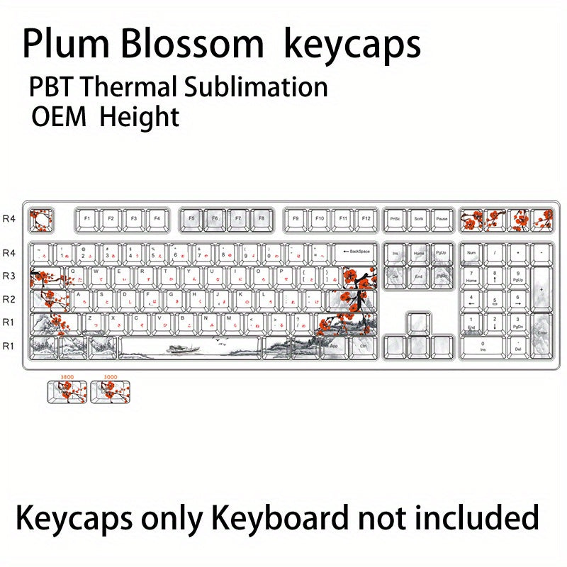 110 key Plum Blossom keycaps