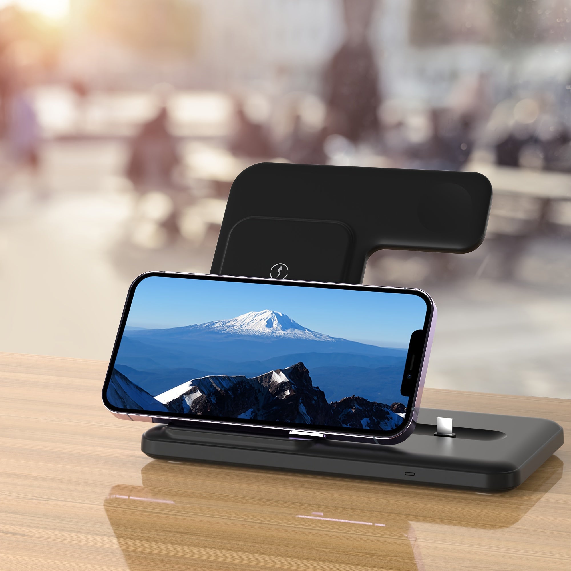 3 In 1 Fast Charging Station, Folding Wireless Charger Stand For IPhone