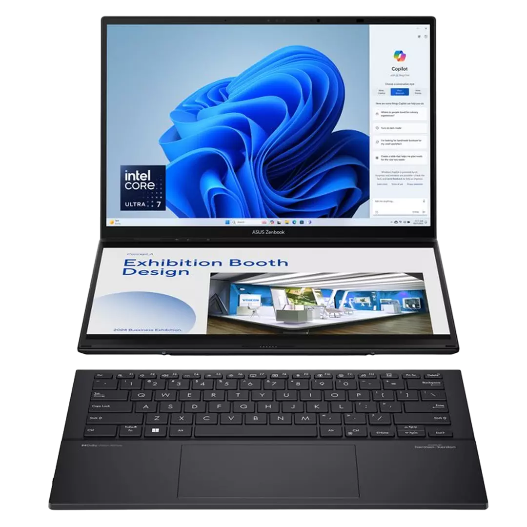 ASUS Zenbook Duo OLED ,Core Ultra 7 155H, 16GB RAM, 1TB SSD, 14inch Touch screen, Intel Arc Graphics, Windows 11