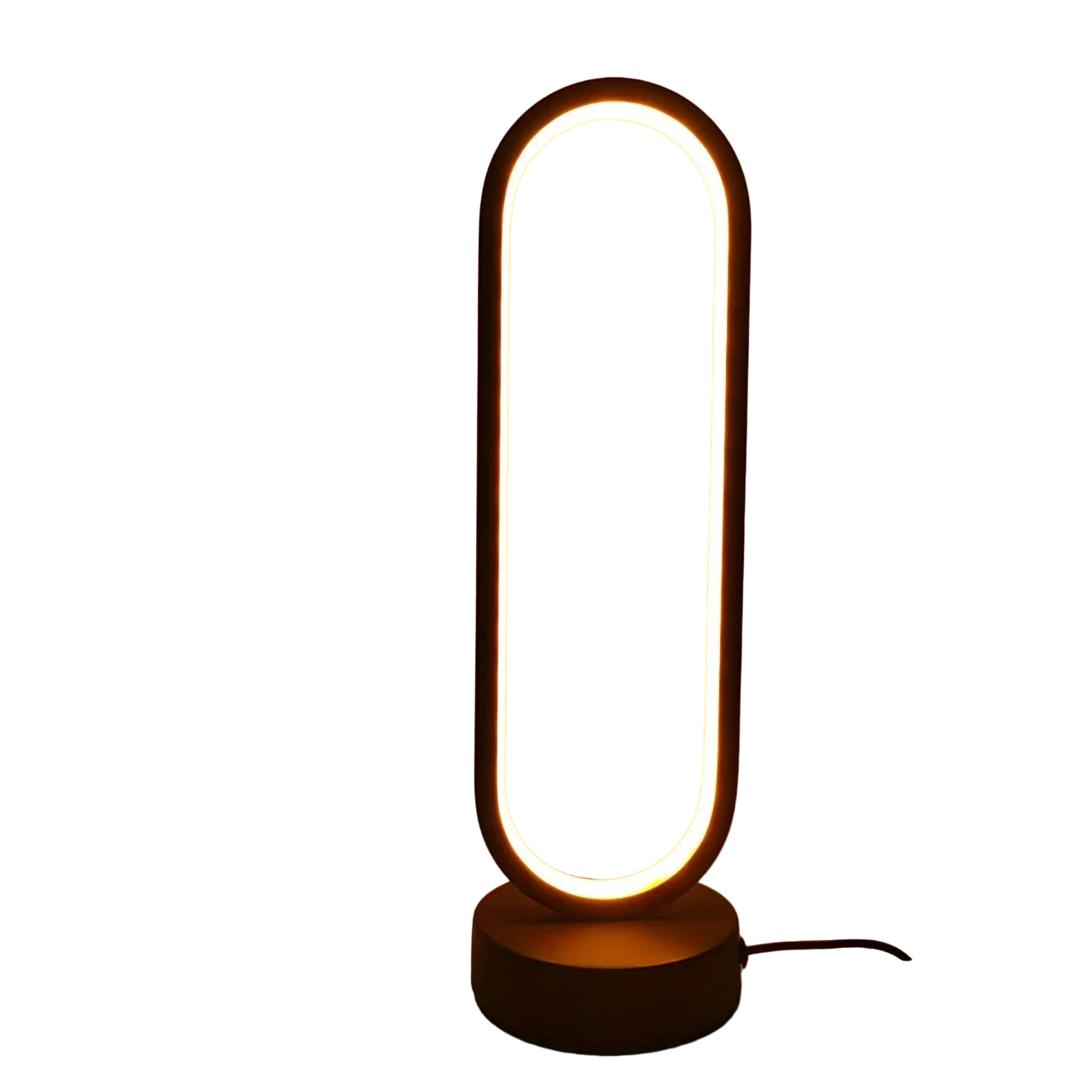 LED Wood Desk Lamp, Bedroom Bedside Night Light